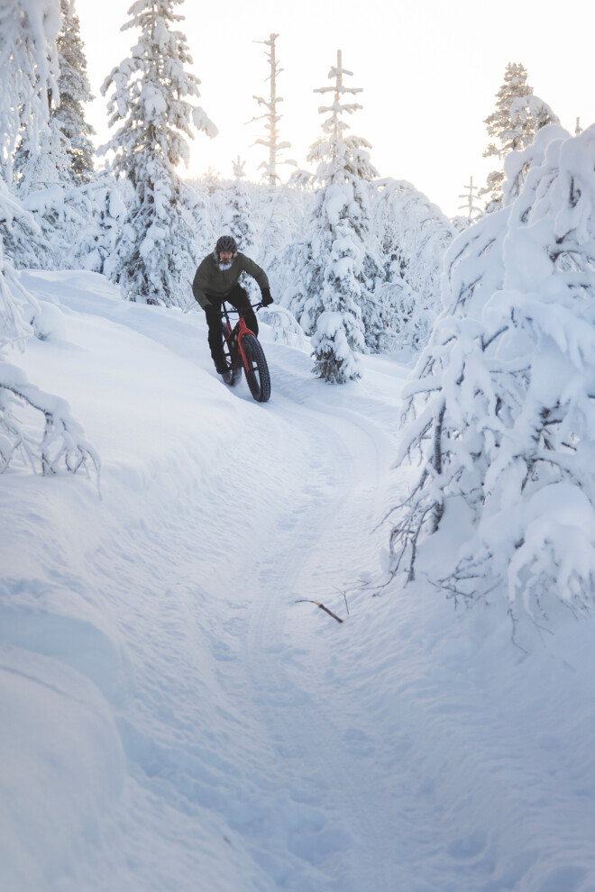 läskipyörä, fatbike, levi, kittilä, talvipolku